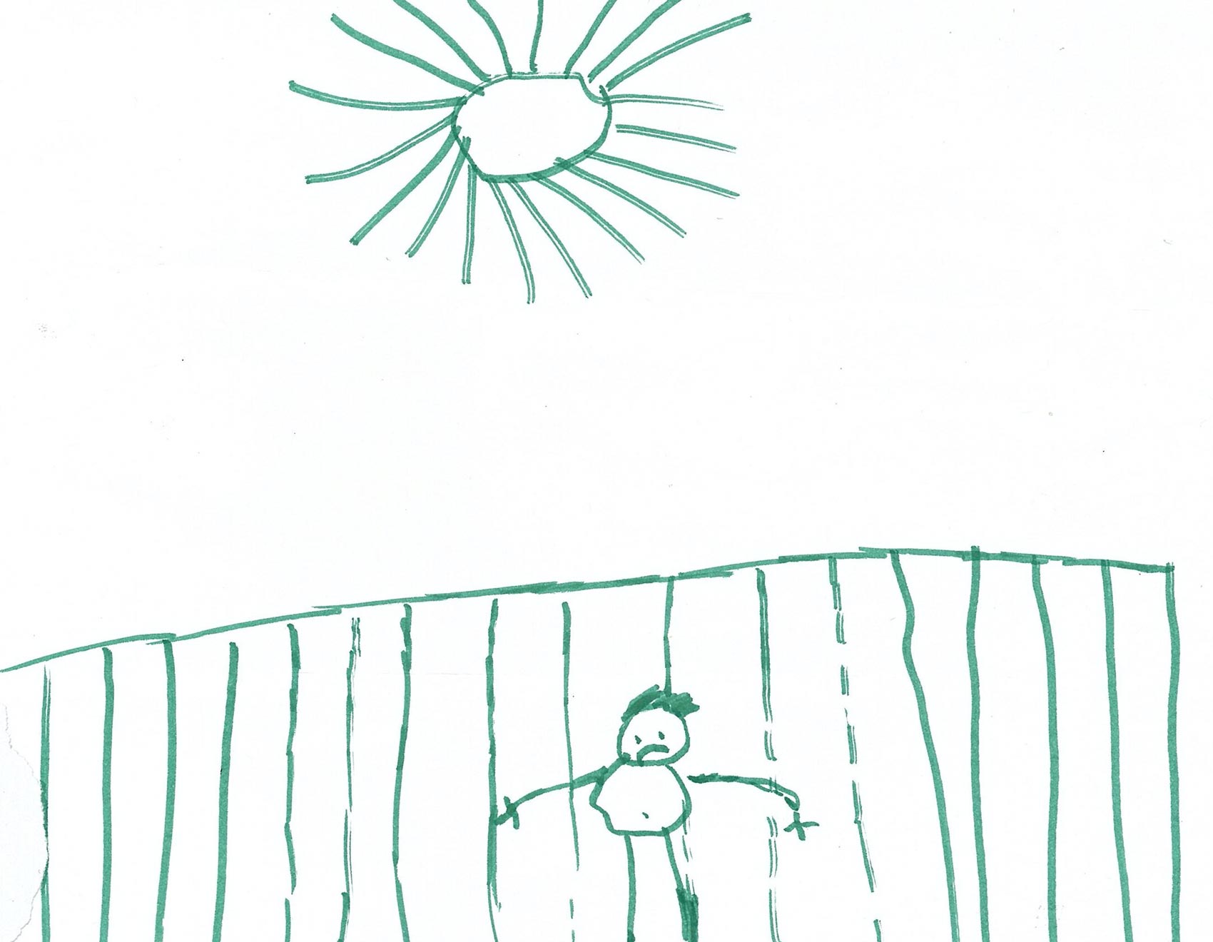 Drawing by pre-school age boy